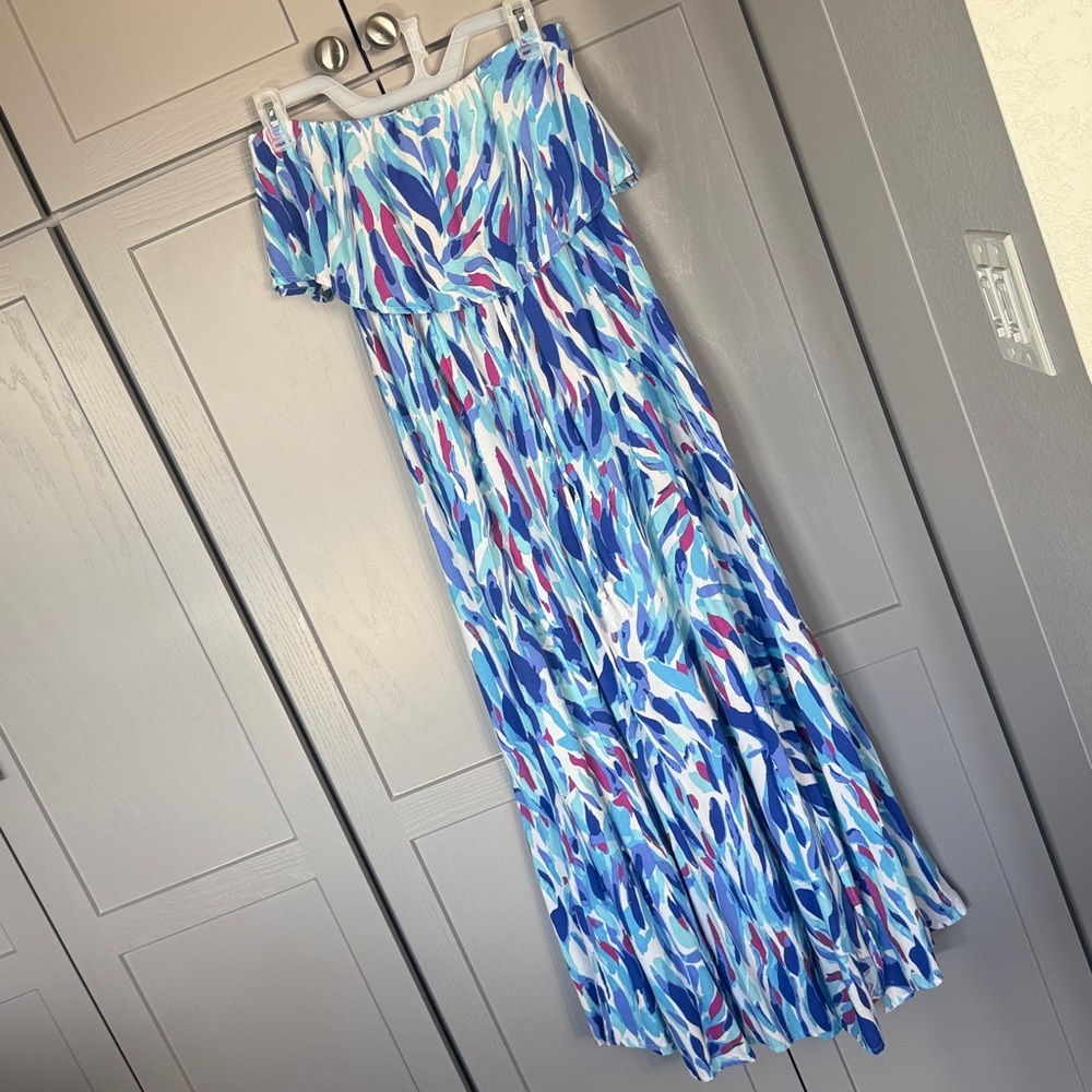 Strapless maxi dress - Picture 3 of 10